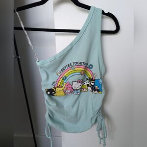 Hello Kitty Teal Crop Top